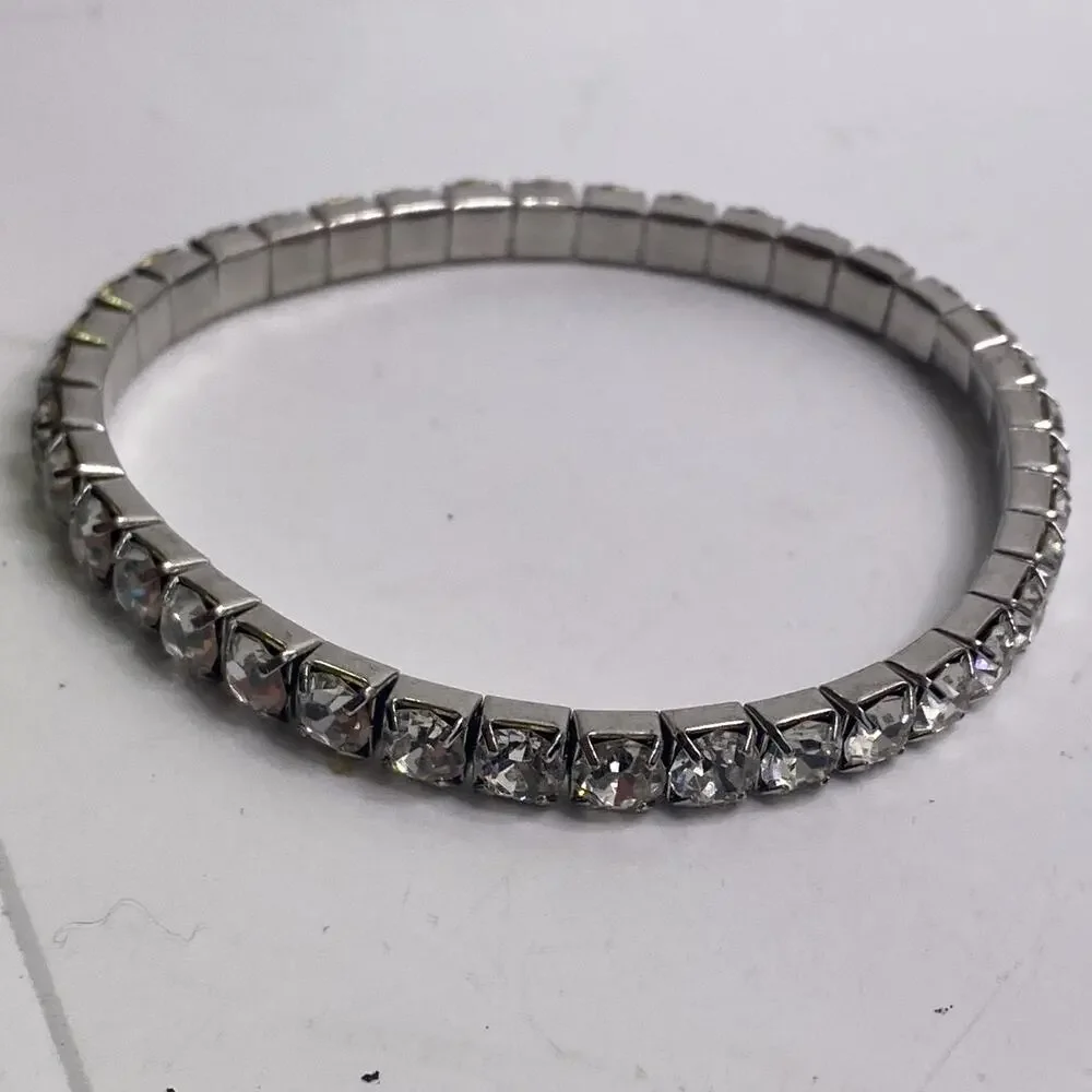 Womens Rhinestone Stretch Bracelet Gem Womens Fashion